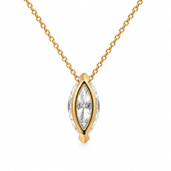1-3 Carat Marquise Diamond Sliding Solitaire Pendant Necklace – Assay Jewelers