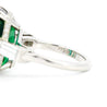 12.68 Carat Zoisite Green Tanzanite & Diamond Ring in Platinum 950 | IGI Certified