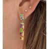 14K Gemstone Cluster Push-Back Earrings