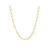 14K Gold 3.8MM 16 Inch Paper Clip Chain Necklace