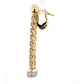14K Gold Ball and Chain Diamond Drop Dangle Earrings – Assay Jewelers