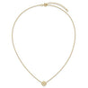 14K Yellow Gold Four Heart Clover Pendant Necklace