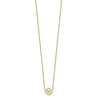 14K Yellow Gold Four Heart Clover Pendant Necklace