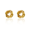 14k Solid Gold Knot Stud Earrings