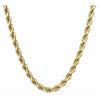 14k Solid Yellow Gold Rope Chain 18 inch/20 inch 3mm thick gold necklace