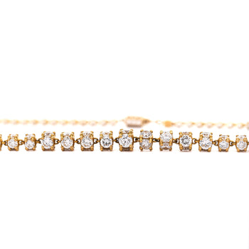 17 Carat Round Diamond 18K Gold Cylinder Chain Necklace – Assay Jewelers