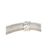 18K White Gold 9.32 Carat TW Natural Diamond 5-Row Tennis Bracelet