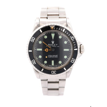1960s Rolex Submariner 5513 Meters First Matte Dial 40mm Stainless Steel Watch – Assay Jewelers