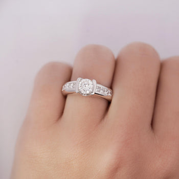 EGL Certified 1.65Carat Round Princess Diamond Platinum Ring – Assay Jewelers
