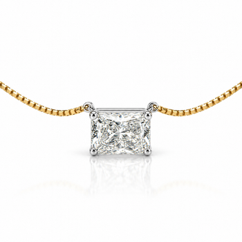 2 Carat Radiant Cut Solitaire Floating Lab Diamond Necklace – Assay Jewelers