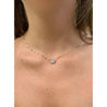 2 Carat Radiant Cut Solitaire Floating Lab Diamond Necklace