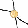 20 Dollar Lady Liberty 24k Gold Coin Alaskan Bolo Tie with Gold Nugget Tips