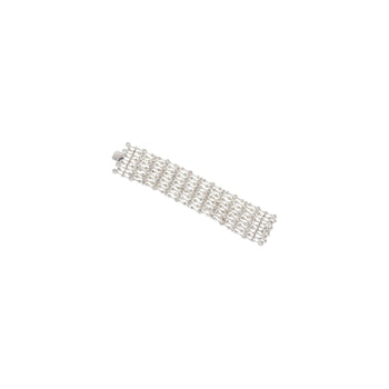 25 Carat Total Round Cut Natural Diamond Bezel Set Link Bracelet in 18K White Gold – Assay Jewelers
