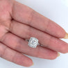 2.14 Carat Lab Grown Radiant Cut Diamond Split Shank Engagement Ring