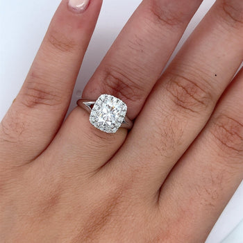 2.14 Carat Lab Grown Radiant Cut Diamond Split Shank Engagement Ring – Assay Jewelers