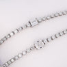 2.4 Carat Round and Baguette Lab Grown Diamond Tennis Bracelet