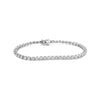 2.5 Carat Natural Diamond Tennis Bracelet in 18K White Gold