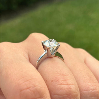 2.50 carat Round Cut Lab Grown Diamond solitaire Engagement Ring – Assay Jewelers
