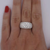 2.51 Carat Diamond Pavé Cluster Band Platinum Ring