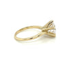 2.60 Carat Lab Grown 14K Yellow Gold 6-Prong Solitaire Diamond Engagement Ring