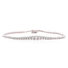 2.85 Carat Lab Grown Diamond 14K White Gold Graduating Tennis Bracelet