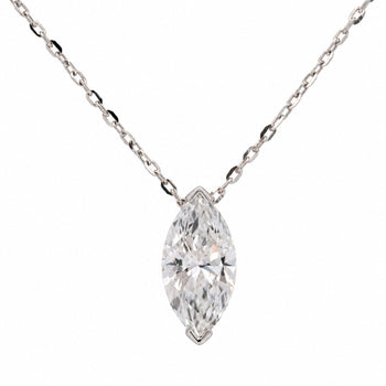 3 Carat Marquise Diamond Sliding Solitaire Pendant Necklace – Assay Jewelers
