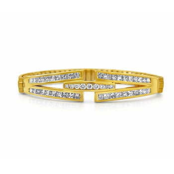 bracelet ajustable en diamant rond naturel de 3 carats – Assay Jewelers