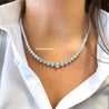 30 Carat Diamond 3-Prong Graduating Riviera Tennis Necklace