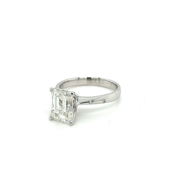 3.07 Carat Emerald Cut F/VS1 Lab Grown Diamond Engagement Ring – Assay Jewelers