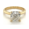 3,12 Carat Coussin Cut Lab Grown Diamond in 14k Gold Solitaire Engagement Bague