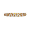 3.22 Carat TW Fancy Brown and White Diamonds in Patterned 18K White and Yellow Gold Bracelet | 7 inches