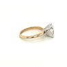 4 Carat Radiant Cut Lab Grown Diamond in 2-Tone Ring