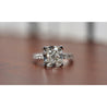 4.25 Carat Cushion Cut H/SI1 Lab grown Diamond Ring