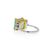 4.5 Carat Emerald Cut Colombian Emerald Ring in Thin 18k White and Yellow Gold