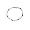 5 Carat Blue Sapphire & Lab Grown Diamond 3-Prong Tennis Bracelet