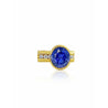 5 carat Oval Cut Ceylon Blue Sapphire Ring in 14K Solid Gold