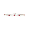 5.13 carat Ruby and Diamond Tennis Bracelet in 18K White Gold