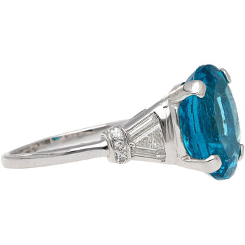 5.87 Carat Apatite and Diamond Platinum Cocktail Ring – Assay Jewelers