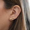 7mm Classic 14K Solid Gold Ball Stud Earrings