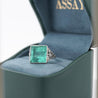 AGL Cert. 12 Carat Colombian Emerald Art Deco Antique Platinum Ring