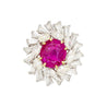 AGL Certified 9.55 Carat No Heat Burma Pink Sapphire Detachable Ring To Pendant