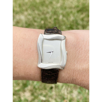 Angela Cummings Tank Style Women's Wrist Watch in Leather Strap – Assay Jewelers