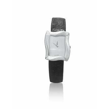 Angela Cummings Tank Style Women's Wrist Watch in Leather Strap – Assay Jewelers