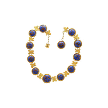 Blue Lapis Reviere Necklace in 14k & 18K Gold – Assay Jewelers