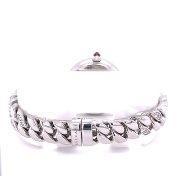 Montre Bulgari Catene 31 mm avec bracelet à maillons en or blanc 18k et diamants – Assay Jewelers