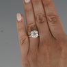 CGL Certified 4.12 Carat I/VS1 Diamond 14K White Gold Solitaire Engagement Ring