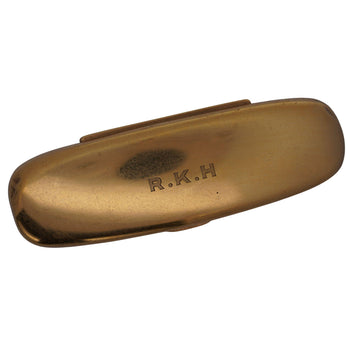Cartier 14K Yellow Gold Monogrammed Eyeglass Case Box R.K.H Engraved 108 Grams – Assay Jewelers