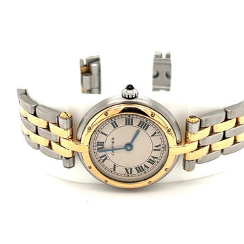 Cartier Panthere 1057920 Vendome 18k Gold Steel Champagne Dial Ladies Watch – Assay Jewelers