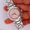 Cartier Pasha Pink Dial Automatic 18K White Gold 35mm Watch