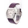 Cartier Roadster 31mm Ref. 2875 Purple Purple Leather Strap Steel Watch